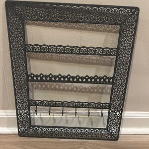 Chic Black Lace Jewelry Holder